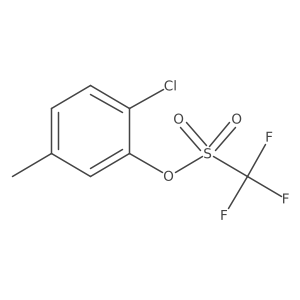 2-Chloro-5-methylphenyl trifluoromethanesulfonate Structure