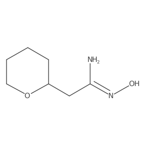 N'-hydroxy-2-(oxan-2-yl)ethanimidamide Structure