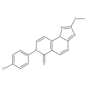 7-(4-chlorophenyl)-2-(methylthio)pyrido[3,4-e][1,2,4]triazolo[1,5-a]pyrimidin-6(7H)-one Structure