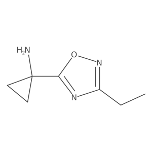 1-(3-Ethyl-1,2,4-oxadiazol-5-yl)cyclopropanamine结构式