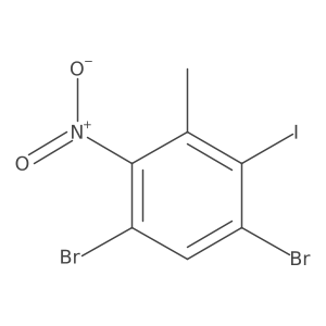 1,5-Dibromo-2-iodo-3-methyl-4-nitrobenzene Structure