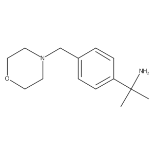 2-{4-[(Morpholin-4-yl)methyl]phenyl}propan-2-amine结构式