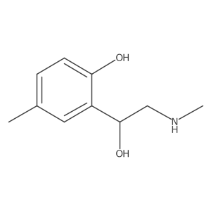 2-[1-Hydroxy-2-(methylamino)ethyl]-4-methylphenol结构式