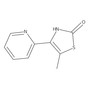 5-Methyl-4-(2-pyridinyl)-2(3H)-thiazolone结构式
