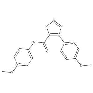 N,4-bis(4-methoxyphenyl)-1,2,3-thiadiazole-5-carboxamide Structure