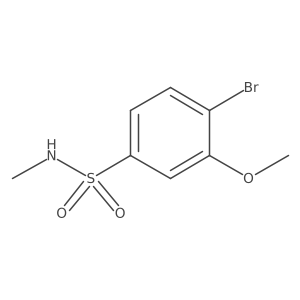 4-bromo-3-methoxy-N-methylbenzenesulfonamide Structure