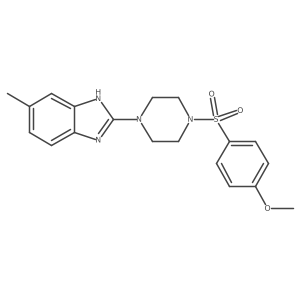 2-(4-((4-methoxyphenyl)sulfonyl)piperazin-1-yl)-5-methyl-1H-benzo[d]imidazole Structure