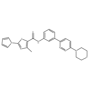 4-methyl-N-(3-(6-morpholinopyridazin-3-yl)phenyl)-2-(1H-pyrrol-1-yl)thiazole-5-carboxamide Structure