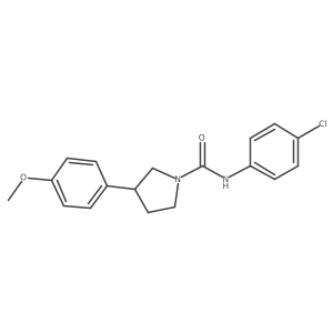 N-(4-chlorophenyl)-3-(4-methoxyphenyl)pyrrolidine-1-carboxamide Structure