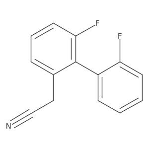 2-[3-Fluoro-2-(2-fluorophenyl)phenyl]acetonitrile结构式