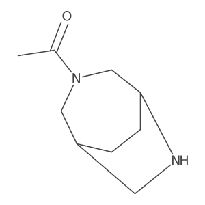 1-(3,6-Diazabicyclo[3.2.2]non-3-yl)ethanone结构式