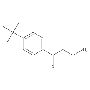 3-Amino-1-(4-tert-butylphenyl)propan-1-one结构式