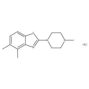 4,5-Dimethyl-2-(4-methylpiperazin-1-yl)benzo[d]thiazole hydrochloride Structure