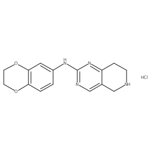 N-(2,3-Dihydro-1,4-benzodioxin-6-yl)-5,6,7,8-tetrahydropyrido[4,3-d]pyrimidin-2-amine;hydrochloride Structure
