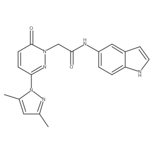 2-[3-(3,5-dimethyl-1H-pyrazol-1-yl)-6-oxopyridazin-1(6H)-yl]-N-(1H-indol-5-yl)acetamide Structure