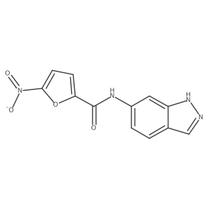 N-(1H-indazol-6-yl)-5-nitrofuran-2-carboxamide结构式