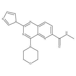 2-imidazol-1-yl-N-methyl-4-morpholin-4-ylpyrido[3,2-d]pyrimidine-6-carboxamide Structure