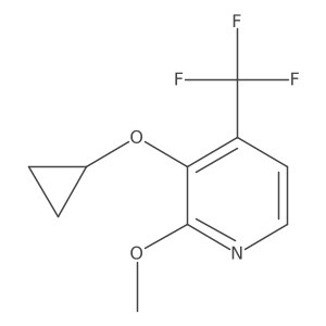 3-Cyclopropoxy-2-methoxy-4-(trifluoromethyl)pyridine结构式