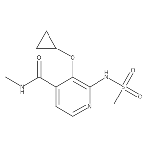 3-Cyclopropoxy-N-methyl-2-(methylsulfonamido)isonicotinamide Structure