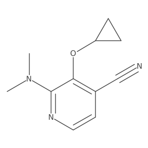 3-Cyclopropoxy-2-(dimethylamino)isonicotinonitrile Structure