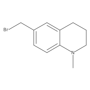 6-(Bromomethyl)-1-methyl-1,2,3,4-tetrahydroquinoline结构式