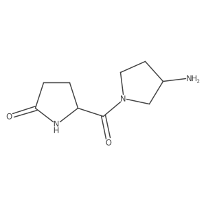 5-(3-Aminopyrrolidine-1-carbonyl)pyrrolidin-2-one结构式