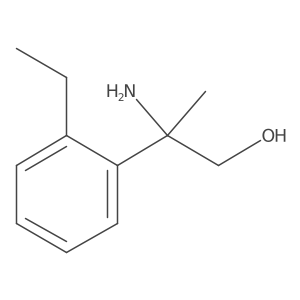 2-Amino-2-(2-ethylphenyl)propan-1-ol Structure