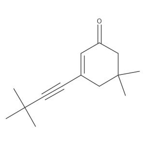 3-(3,3-Dimethyl-1-butyn-1-yl)-5,5-dimethyl-2-cyclohexen-1-one Structure