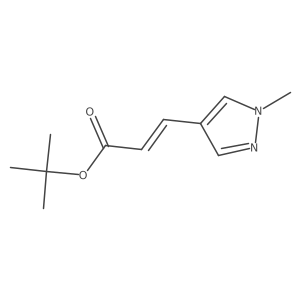 tert-butyl 3-(1-methyl-1H-pyrazol-4-yl)acrylate结构式