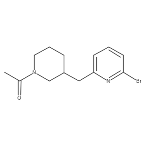 1-(3-((6-Bromopyridin-2-yl)methyl)piperidin-1-yl)ethanone Structure