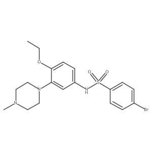 Benzenesulfonamide, 4-bromo-N-[4-ethoxy-3-(4-methyl-1-piperazinyl)phenyl]- Structure