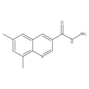6,8-Dimethylquinoline-3-carbohydrazide Structure