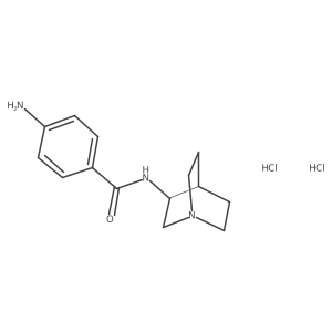 4-amino-N-{1-azabicyclo[2.2.2]octan-3-yl}benzamide dihydrochloride结构式