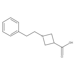 1-(2-Phenylethyl)azetidine-3-carboxylic acid Structure