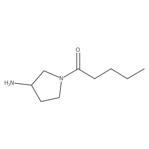 1-(3-Aminopyrrolidin-1-yl)pentan-1-one Structure