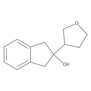 1H-Inden-2-ol, 2,3-dihydro-2-(tetrahydro-3-furanyl)- Structure