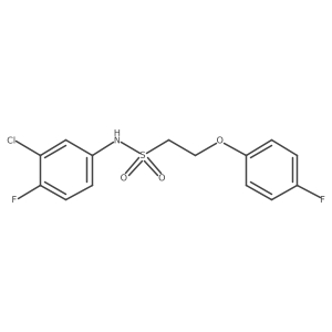 N-(3-chloro-4-fluorophenyl)-2-(4-fluorophenoxy)ethanesulfonamide Structure