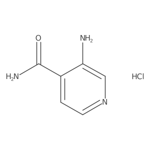 3-Aminopyridine-4-carboxamide hydrochloride结构式
