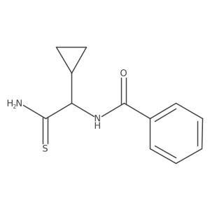 N-[carbamothioyl(cyclopropyl)methyl]benzamide结构式