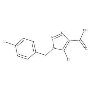 5-Chloro-1-(4-chlorobenzyl)-1H-1,2,3-triazole-4-carboxylic acid Structure