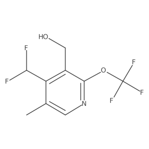 (4-(Difluoromethyl)-5-methyl-2-(trifluoromethoxy)pyridin-3-yl)methanol Structure