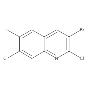 3-Bromo-2,7-dichloro-6-iodoquinoline Structure