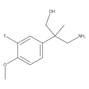 3-Amino-2-(3-fluoro-4-methoxyphenyl)-2-methylpropan-1-ol Structure