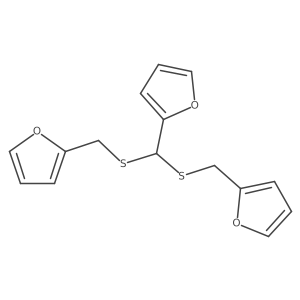 Furan, 2,2a(2)-[(2-furanylmethylene)bis(thiomethylene)]bis-结构式