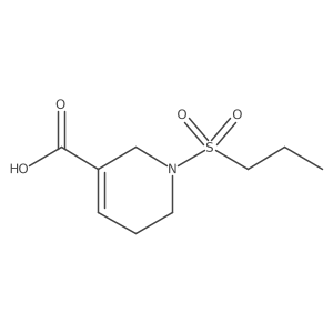 1-(Propylsulfonyl)-1,2,5,6-tetrahydropyridine-3-carboxylic acid Structure