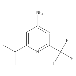 6-Isopropyl-2-(trifluoromethyl)pyrimidin-4-amine Structure