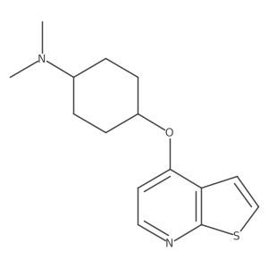 N,N-dimethyl-4-[thieno[2,3-b]pyridin-4-yloxy]cyclohexan-1-amine Structure
