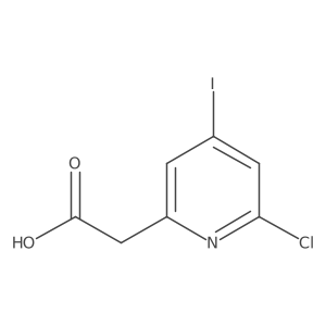 (6-Chloro-4-iodopyridin-2-YL)acetic acid结构式