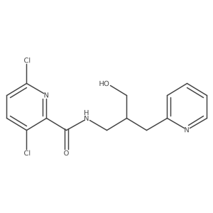 3,6-dichloro-N-{3-hydroxy-2-[(pyridin-2-yl)methyl]propyl}pyridine-2-carboxamide Structure