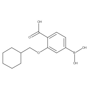 4-Borono-2-(cyclohexylmethoxy)benzoic acid结构式